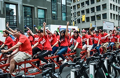 Bike Riders in Toronto