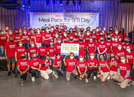 Group photo of Meal Pack for 9/11 day