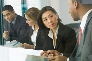 Image of female executive in meeting