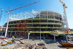 Stadium under construction