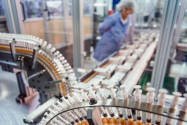 Image of vaccine manufacturing facility