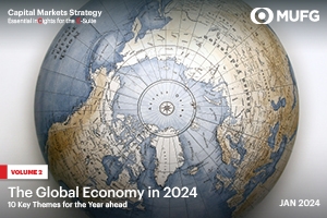 Image of globe from the top, The Global Economy in 2024